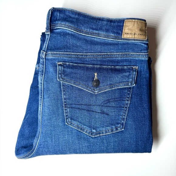 American Eagle Women’s Kick Boot Low Rise  Jeans Size- 14 Regular - Picture 11 of 11
